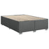 Box Spring Bed with Mattress Black Double Fabric