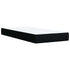 Box Spring Bed with Mattress Black King Single Fabric