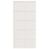Barn Door White 100x208 cm Solid Wood Pine