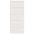 Barn Door White 90x208 cm Solid Wood Pine