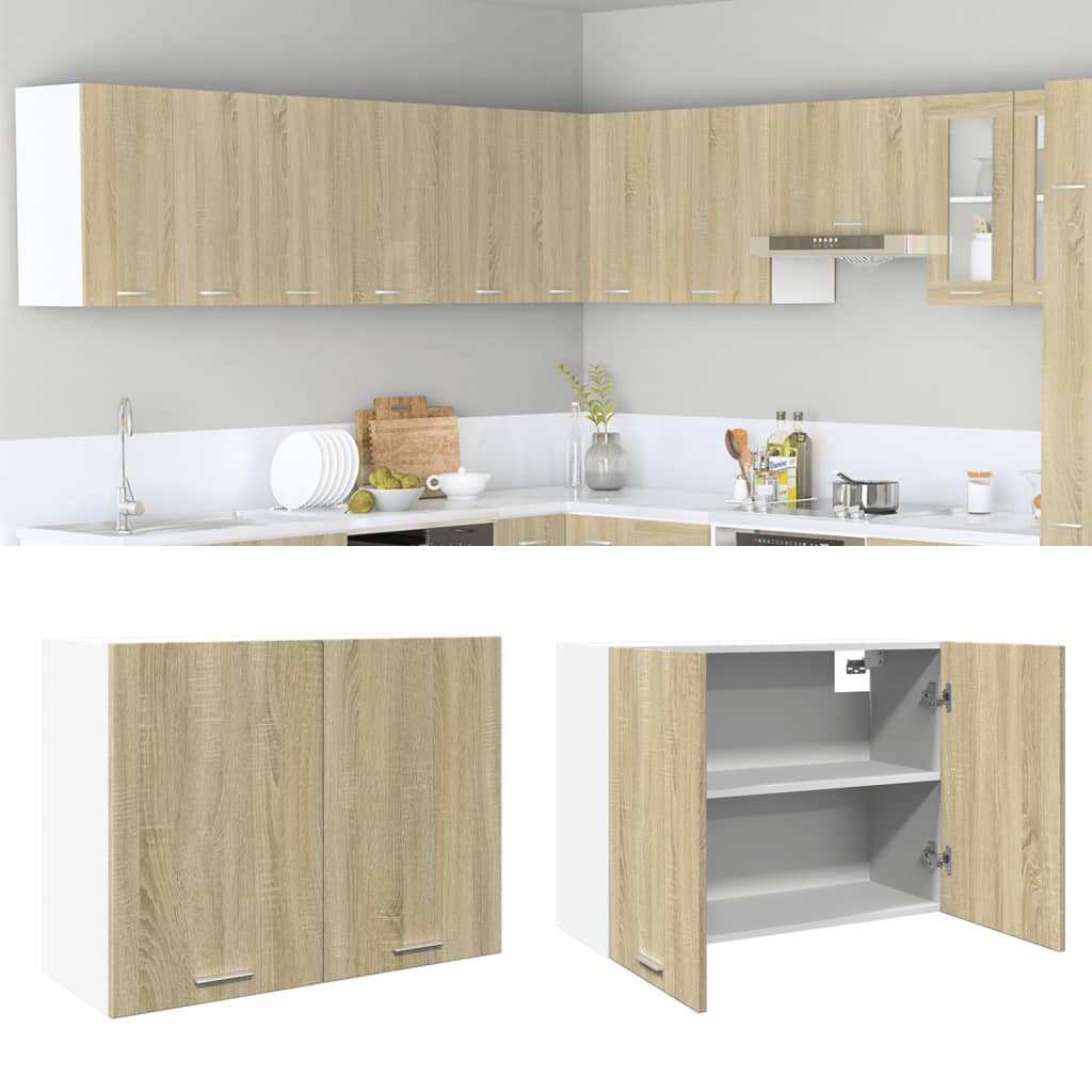 Hanging Cabinet Lyon Sonoma Oak 80x31x60 cm Engineered Wood