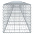 Gabion Basket with Cover 900x50x50 cm Galvanised Iron