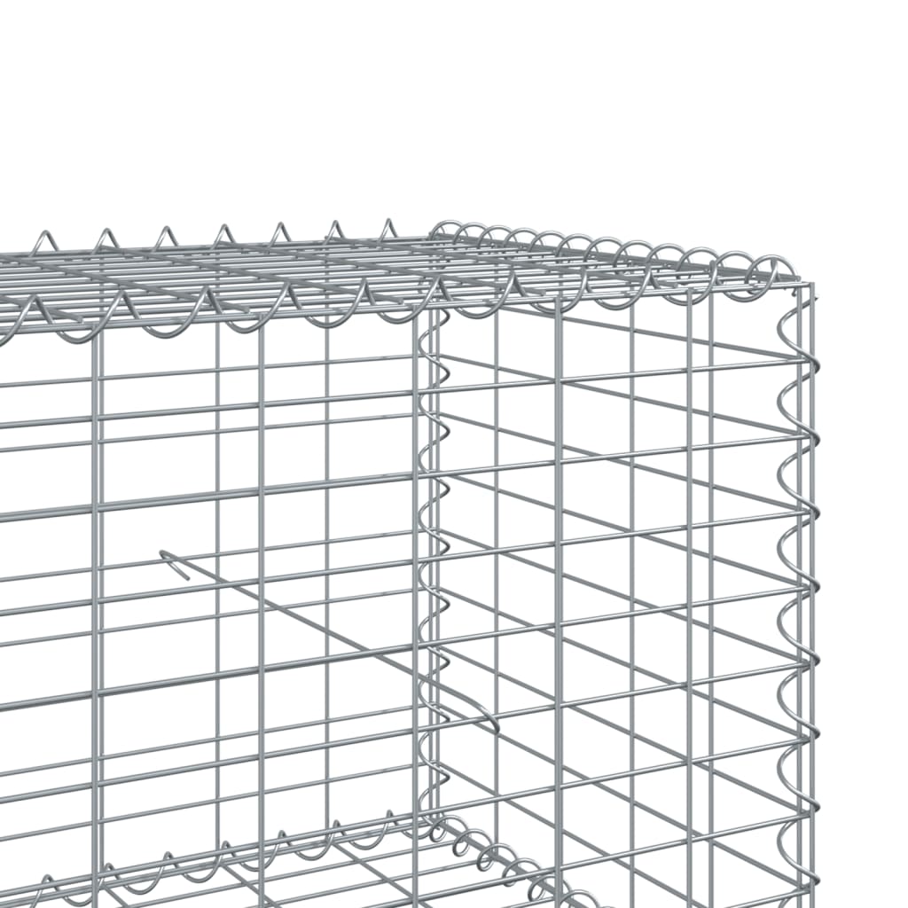 Gabion Basket with Cover 900x50x50 cm Galvanised Iron