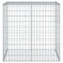 Gabion Basket with Cover 100x50x100 cm Galvanised Iron