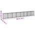 Gabion Basket with Cover 800x50x100 cm Galvanised Iron