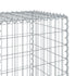 Gabion Basket with Cover 600x50x150 cm Galvanised Iron
