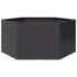 Garden Planter Black Hexagon 104x90x45 cm Steel