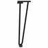 Hairpin Table Legs 4 pcs Black 42 cm Solid Steel