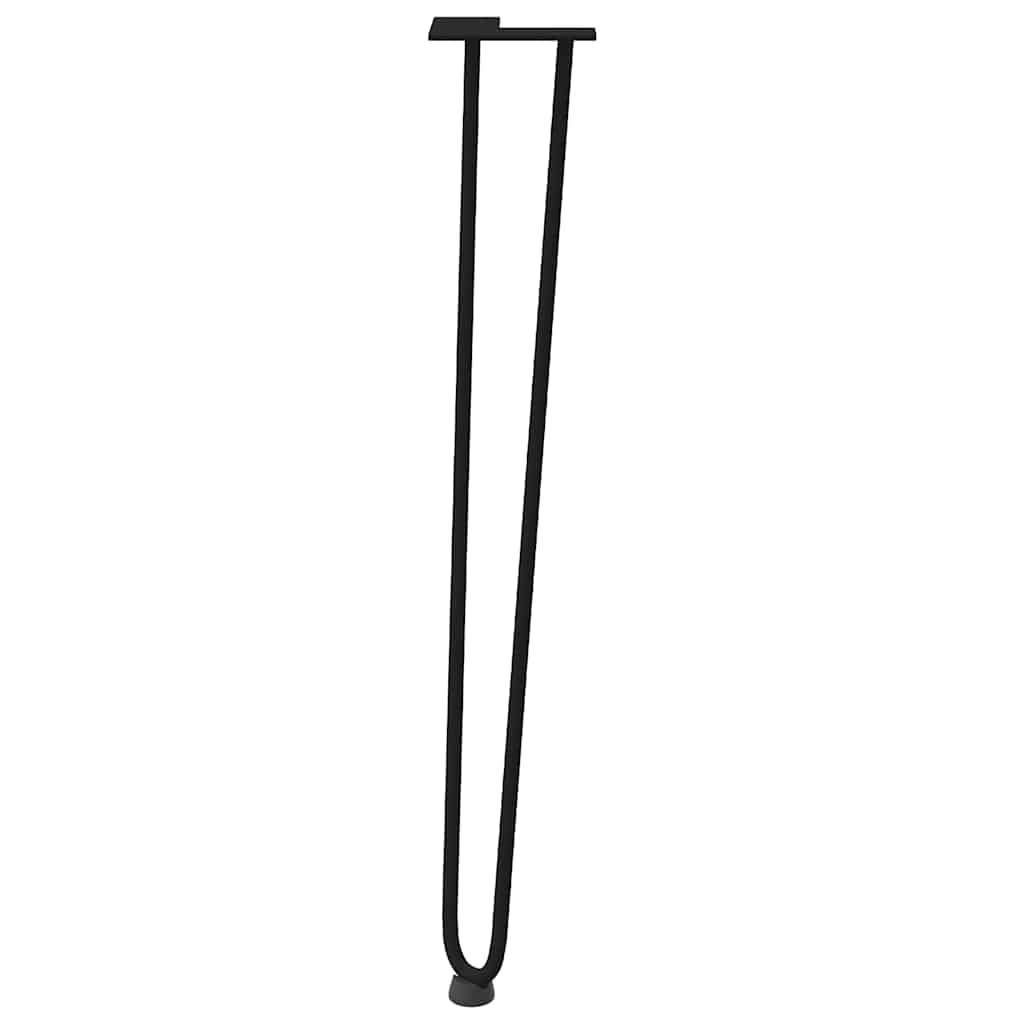 Hairpin Table Legs 4 pcs Black 72 cm Solid Steel