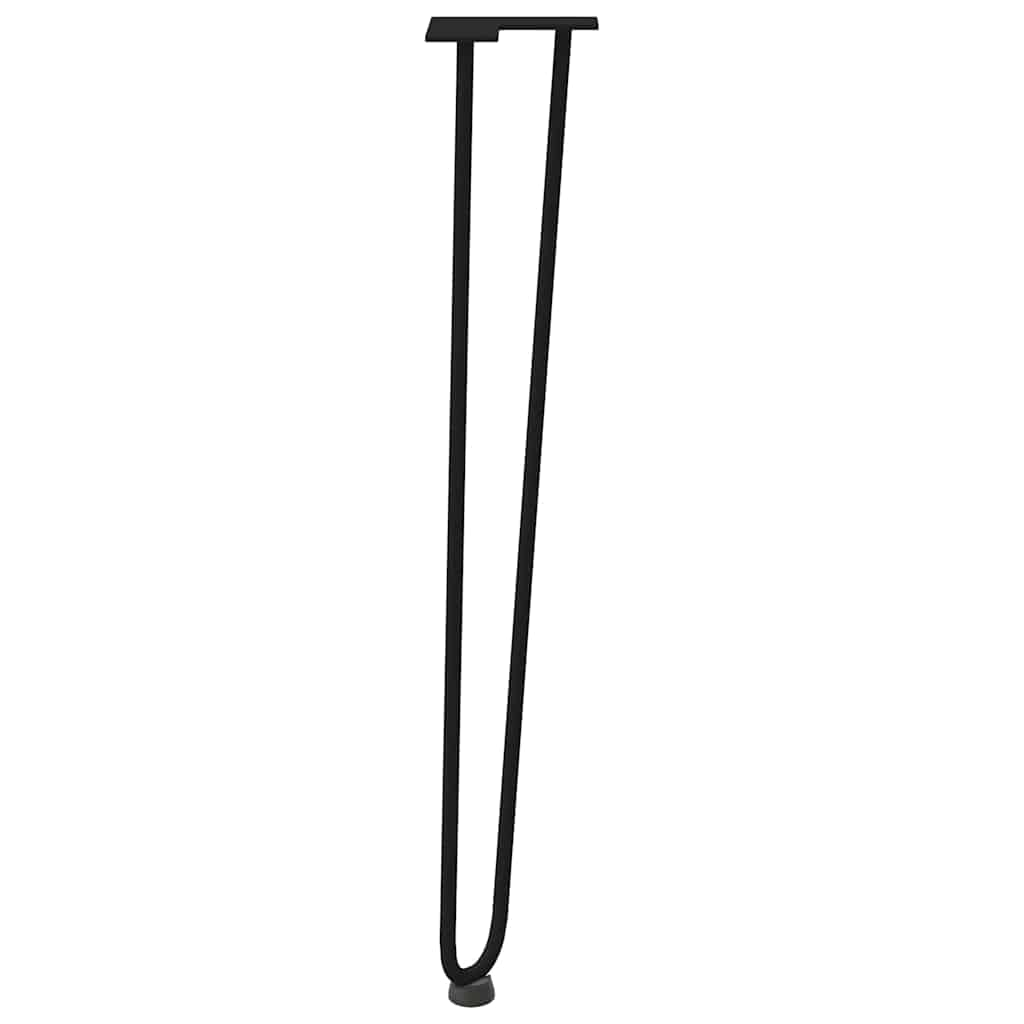 Hairpin Table Legs 4 pcs Black 72 cm Solid Steel