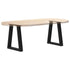 Dining Table Legs V-Shape 2 pcs Black 28x(42-43.3) cm Steel