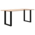 Coffee Table Legs U-Shaped 2 pcs Black 60x(72-73) cm Steel