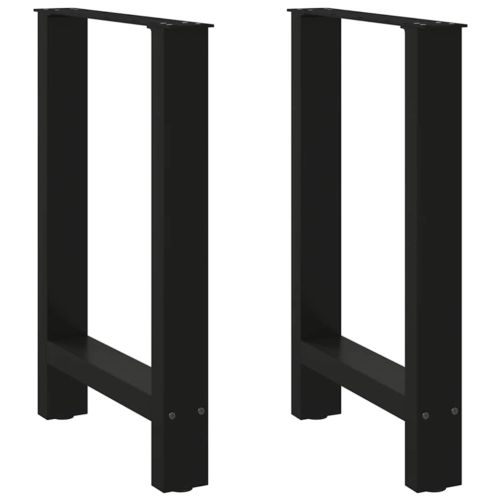 Coffee Table Legs Black 2 pcs 60x(72-73) cm Steel