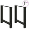 Coffee Table Legs Black 2 pcs 70x(72-73) cm Steel