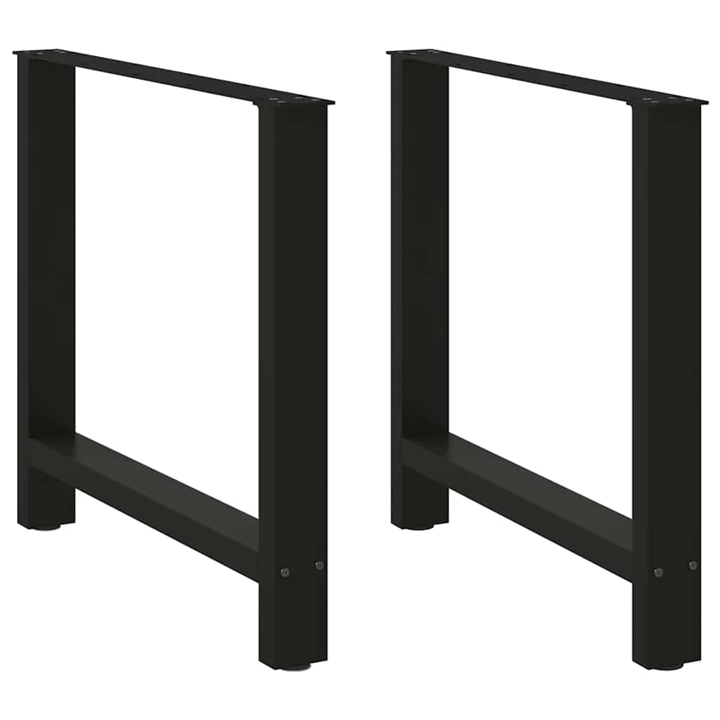 Coffee Table Legs Black 2 pcs 80x(72-73) cm Steel