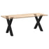 Dining Table Legs X-Shaped 2 pcs Black 70x(72-73) cm Steel