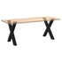 Dining Table Legs X-Shaped 2 pcs Black 80x(72-73) cm Steel