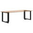 Dining Table Legs T-Shaped 2 pcs Black 70x35x(72-73) cm Steel