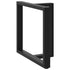 Dining Table Legs T-Shaped 2 pcs Black 80x35x(72-73) cm Steel
