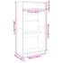 Wardrobe White 100x50x200 cm Engineered Wood