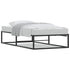 Bed Frame without Mattress Black 92x187 cm Single Metal