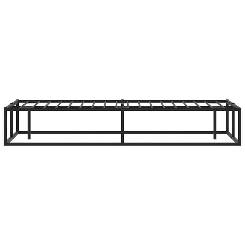 Bed Frame without Mattress Black 137x187 cm Double Metal