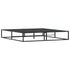 Bed Frame without Mattress Black 183x203 cm King Metal