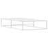 Bed Frame without Mattress White 92x187 cm Single Metal