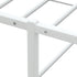 Bed Frame without Mattress White 92x187 cm Single Metal