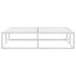 Bed Frame without Mattress White 137x187 cm Double Metal