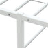 Bed Frame without Mattress White 137x187 cm Double Metal