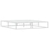 Bed Frame without Mattress White 183x203 cm King Metal