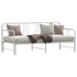 Daybed with Trundle without Mattress White 92x187 cm Single Metal