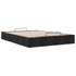 Ottoman Storage Bed Frame without Mattress Black Double Fabric