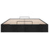 Ottoman Storage Bed Frame without Mattress Black Double Fabric