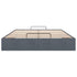 Ottoman Storage Bed Frame No Mattress Dark Grey Double Velvet