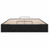 Ottoman Storage Bed Frame No Mattress Black Double Velvet