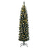 Artificial Slim Christmas Tree 150 LEDs 120 cm