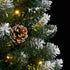 Artificial Slim Christmas Tree 150 LEDs 120 cm