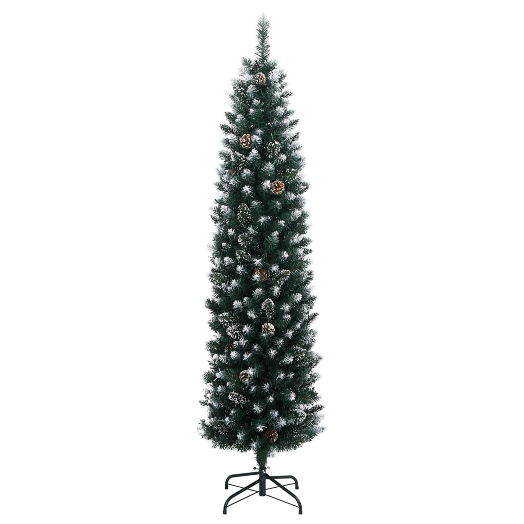 Artificial Slim Christmas Tree 150 LEDs 150 cm