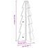 Wooden Christmas Tree for Decoration 49 cm Solid Wood Pine