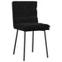 Dining Chairs 4 pcs Black Velvet