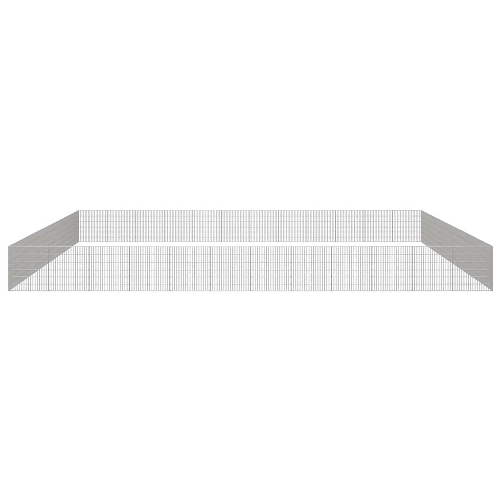 Free Range Animal Enclosure 48-Panel 54x60 cm Galvanised Iron