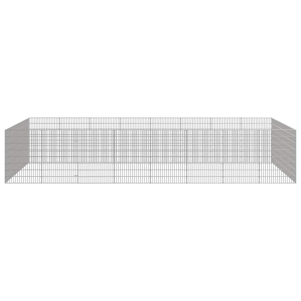 Free Range Animal Enclosure 24-Panel 54x80 cm Galvanised Iron