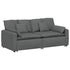 Modular Sofa with Cushions Dark Grey