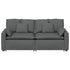 Modular Sofa with Cushions Dark Grey