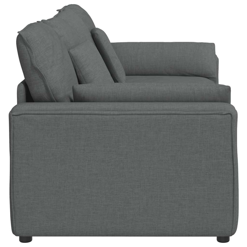 Modular Sofa with Cushions Dark Grey