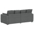 Modular Sofa with Cushions Dark Grey