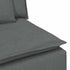 Modular Sofa with Cushions Dark Grey