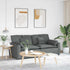 Modular Sofa with Cushions Dark Grey